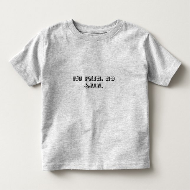 Eigener Text | Sportmotivation | und hellbraun Kleinkind T-shirt (Vorderseite)