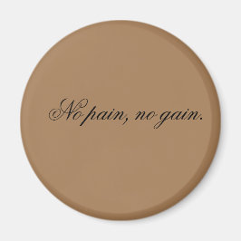 Eigener Text | Sportmotivation | und hellbraun, Magnet