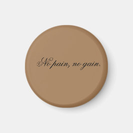 Eigener Text | Sportmotivation | und hellbraun, Magnet