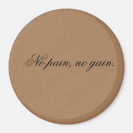 Eigener Text | Sportmotivation | und hellbraun, Magnet