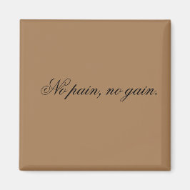 Eigener Text | Sportmotivation | und hellbraun, Magnet