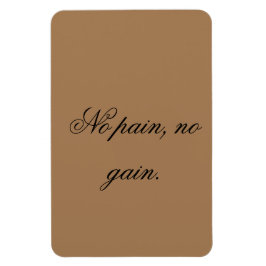 Eigener Text | Sportmotivation | und hellbraun, Magnet