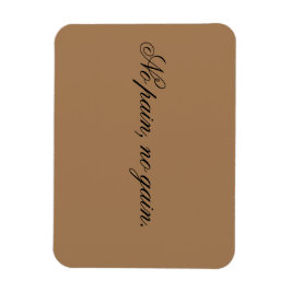 Eigener Text | Sportmotivation | und hellbraun, Magnet