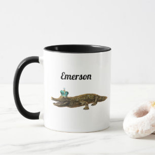 Eigener Text   The Royal Croc   Jewel Alligator Tasse