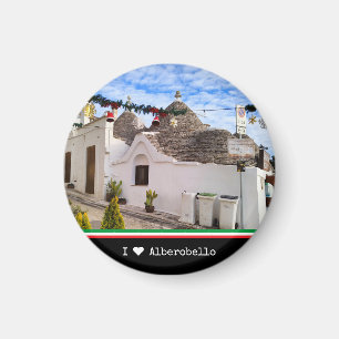 Eigener Text, Trulli Häuser in Alberobello Magnet