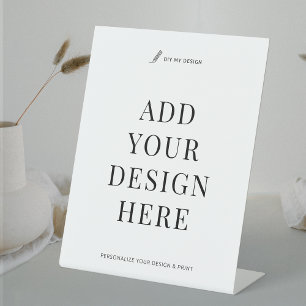 Eigener Zeichendruck 8x10" Pedestal Business Sign Sockelschild