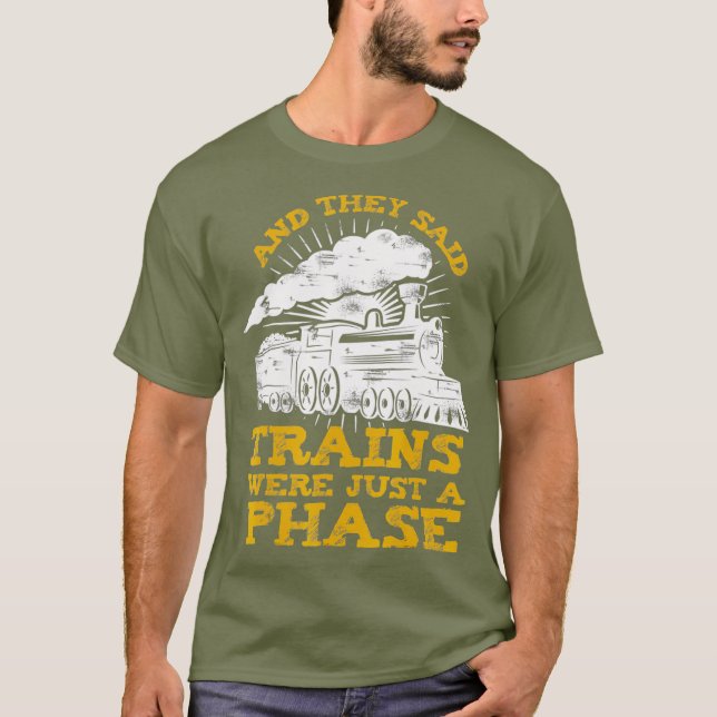 Eigener Zug für Eisenbahnfahrer oder Zugfahrer T-Shirt (Vorderseite)