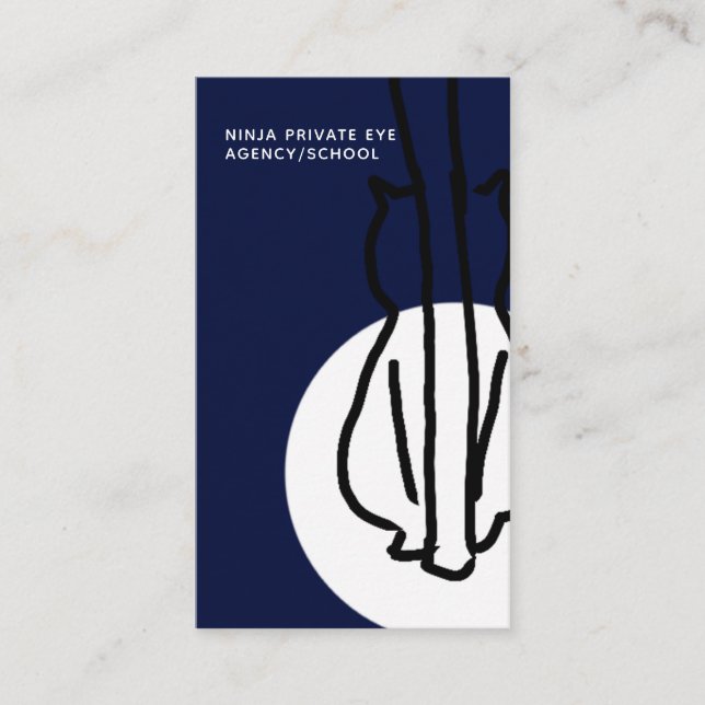 Eigenes Auge/Detektiv-Agent Visitenkarte (Vorderseite)