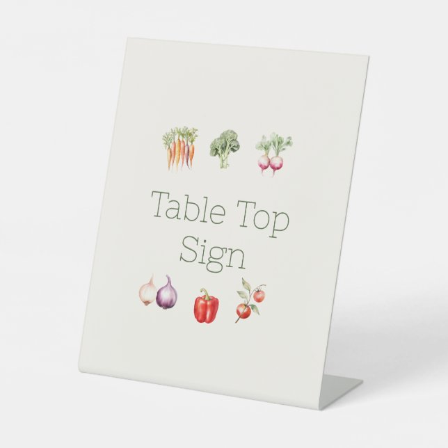 Eigenes Baby-Duschzeichen Sockelschild (Vorderseite)