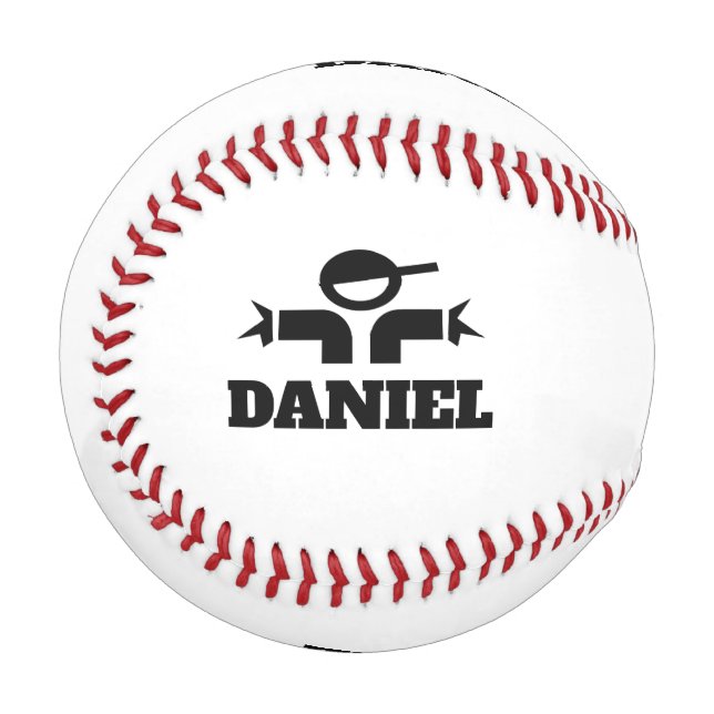 Eigenes Baseballgeschenk mit personalisiertem Name Baseball (Vorderseite Links)
