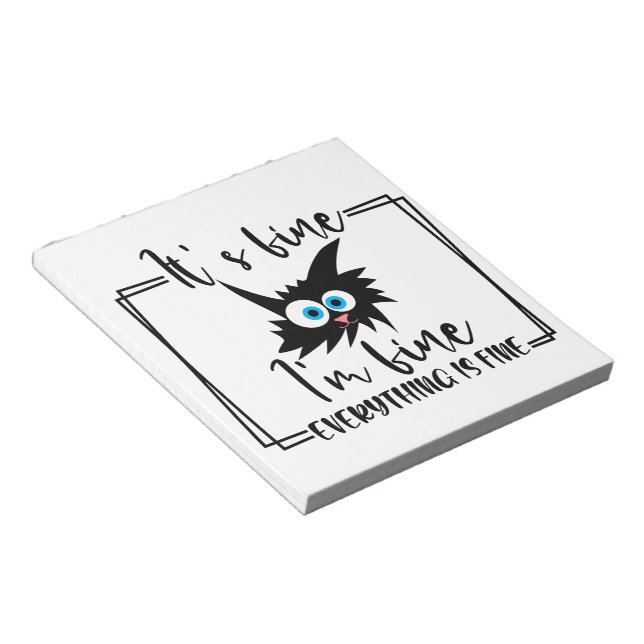 Eigenes behalt oder Design - Notepad Notizblock (angewinkelt)