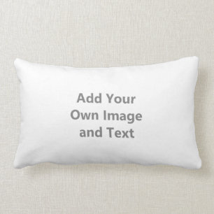 Eigenes Bild und Text hinzufügen Lendenkissen