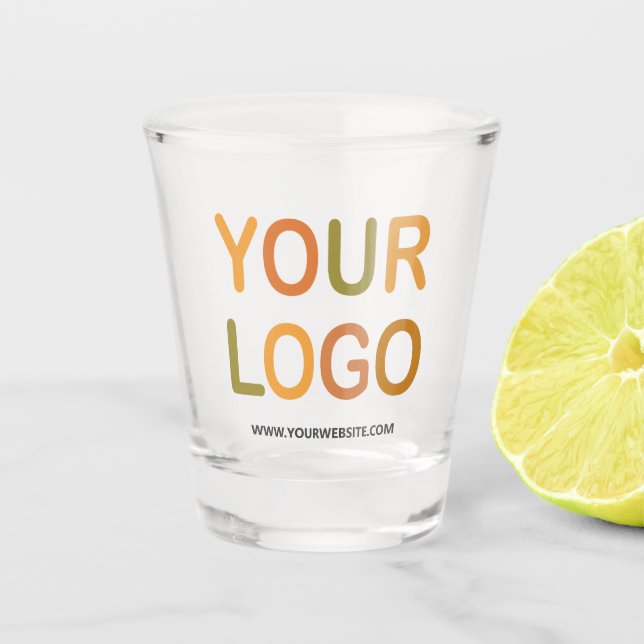 Eigenes Branding LOGO Shot Glass Schnapsglas (Vorderseite)