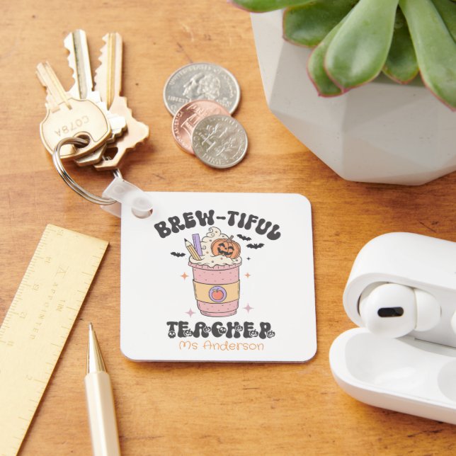 Eigenes Bräunungslehrer Halloween Schlüsselanhänger (Schreibtisch)