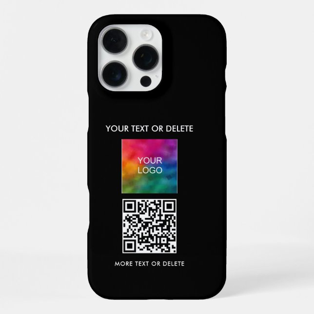 Eigenes Business-Logo QR-Code erstellen iPhone Hülle (Rückseite)