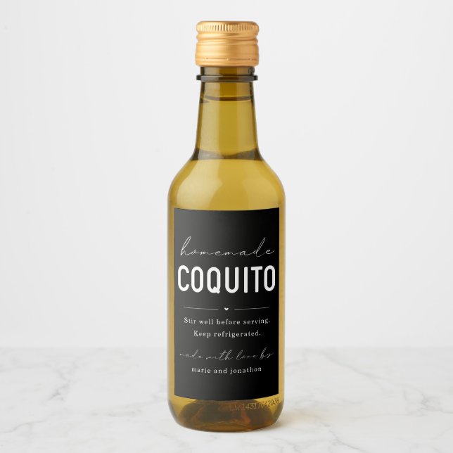 Eigenes Coquito-Flaschenetikett Weinetikett (Vorderseite)