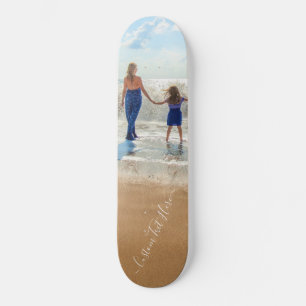 Eigenes Design Benutzerdefiniertes Foto und Text - Skateboard