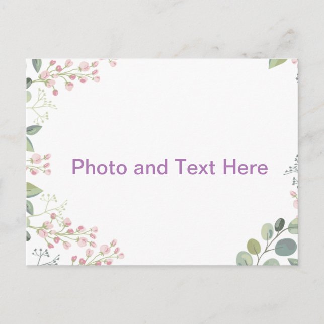 Eigenes Design Postkarte (Vorderseite)