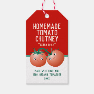 Eigenes Etikett für Tomato Chutney Geschenkanhänger
