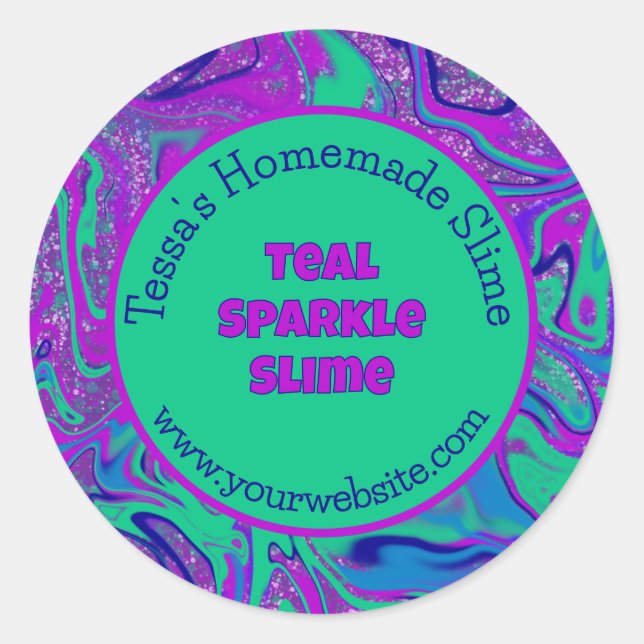 Eigenes, farbiges Cooles Label Runder Aufkleber (Vorderseite)