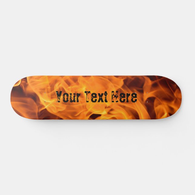 Eigenes Feuer! Flammen Skate Decke Skateboard/Wall Skateboard (Horizontal)