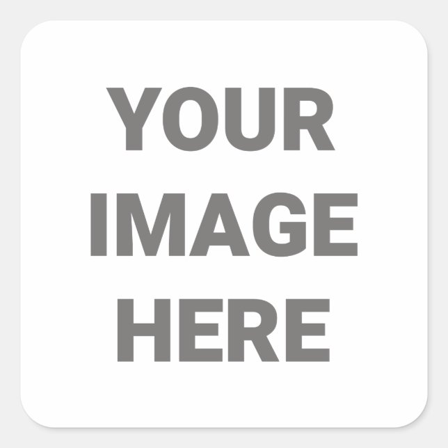 Eigenes Foto erstellen Quadratischer Aufkleber (Vorderseite)