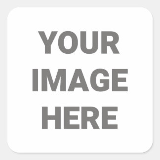 Eigenes Foto erstellen Quadratischer Aufkleber