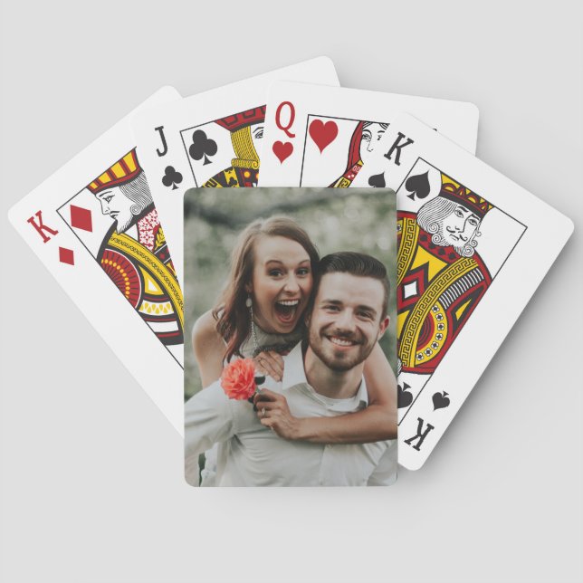 "Eigenes Foto hinzufügen" Spielkarten (Rückseite)