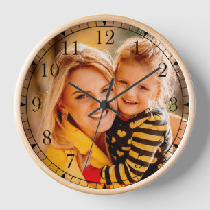 Eigenes Foto hinzufügen Vorlage Uhr