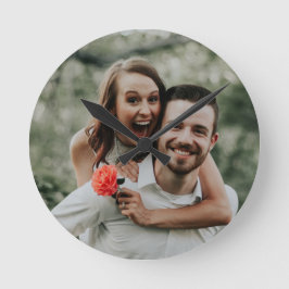 "Eigenes Foto hinzufügen" Wall-Uhr Runde Wanduhr