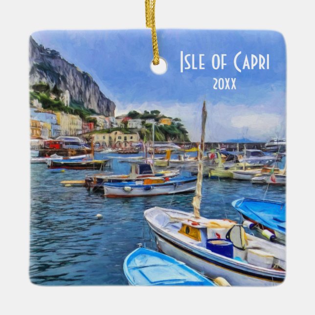 Eigenes Foto Insel Capri Italien Reisen Keramikornament (Vorderseite)