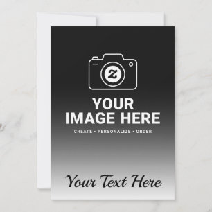 Eigenes Foto mit individueller Nachricht Einladung