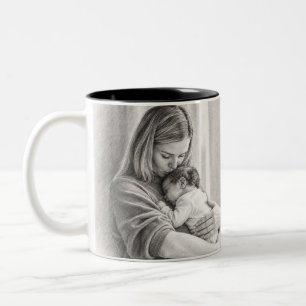 Eigenes Foto Modern Coole Elegante Erstelle Dein E Zweifarbige Tasse