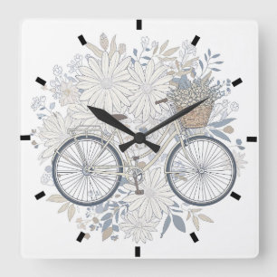 Eigenes Foto - modernes Geschenk zum Muttertag Quadratische Wanduhr