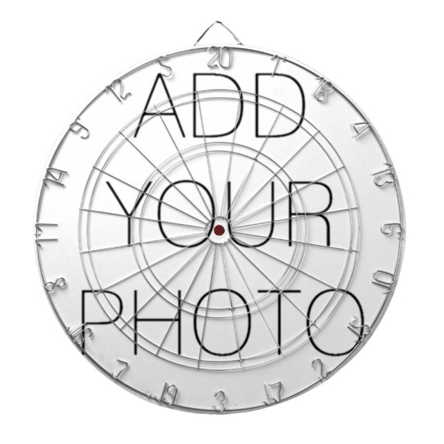 Eigenes Foto oder Text hinzufügen Dartscheibe (vorne)
