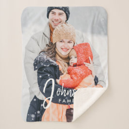 Eigenes Foto und Namenstypografie Sherpadecke