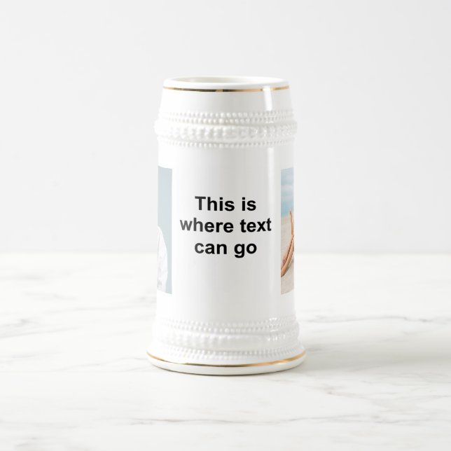 Eigenes Foto und/oder Text hinzufügen Bierglas (Mittel)