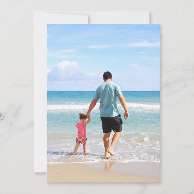 Eigenes Foto und/oder Text hinzufügen Einladung (Vorderseite)