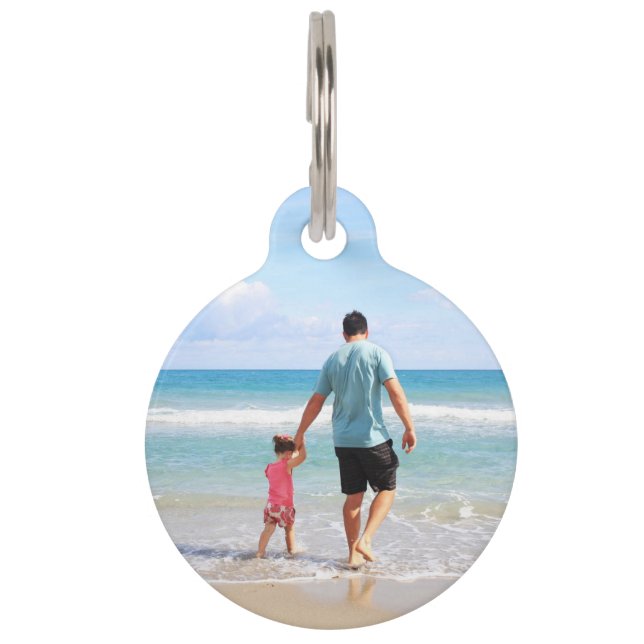 Eigenes Foto und/oder Text hinzufügen Haustiermarke (Vorderseite)