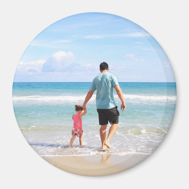 Eigenes Foto und/oder Text hinzufügen Magnet (Vorne)