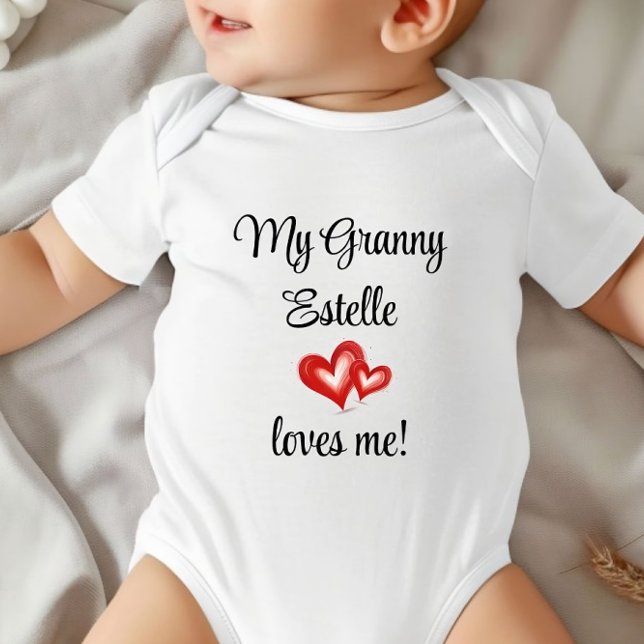 Eigenes Geschenk von Oma, Oma Lieben mir, Unisex Baby Strampler (My Granny loves me!)
