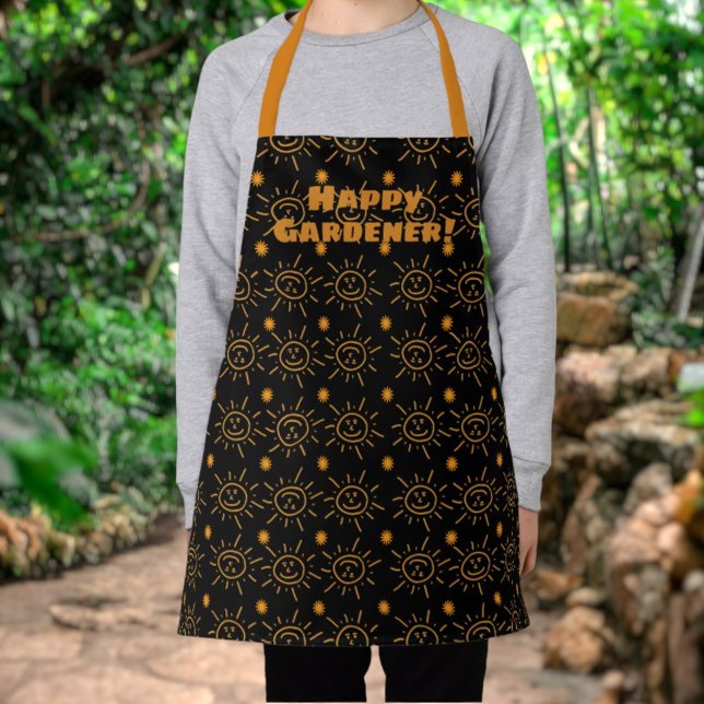 Eigenes, handgezogenes Sonnenmuster Schürze (small apron sunshine template design)