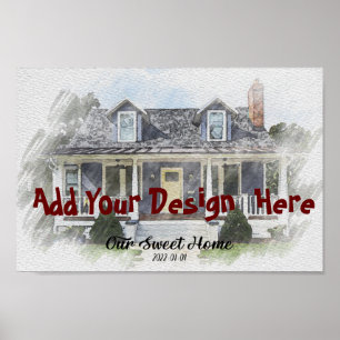 Eigenes Haus, das Portrait von Poster