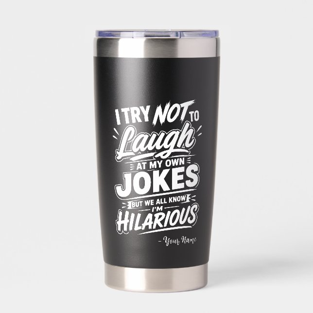 Eigenes Ich versuche nicht über meine eigenen Witz Thermobecher (Vorderseite)