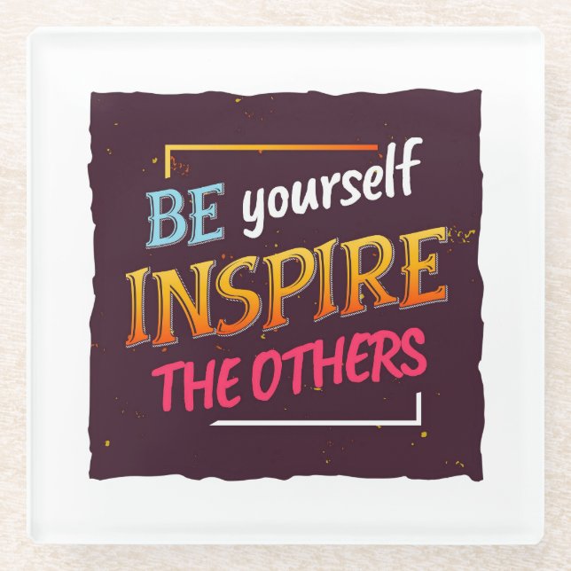 Eigenes inspirierendes Angebotsdesign für Motivati Glasuntersetzer (Vorderseite)