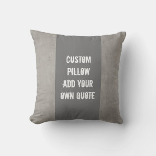 Eigenes Kissen, um auf grauen Streifen ein individ Kissen