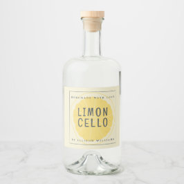 Eigenes Limoncello-Label Alkoholflaschenetikett