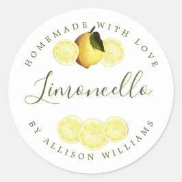 Eigenes Limoncello-Label Runder Aufkleber