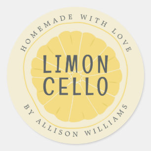 Eigenes Limoncello-Label Runder Aufkleber