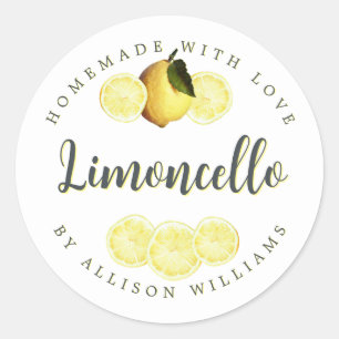 Eigenes Limoncello-Label Runder Aufkleber